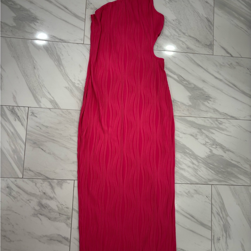 Elegant Pink Sleeveless Dress